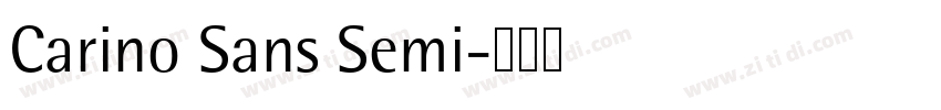 Carino Sans Semi字体转换